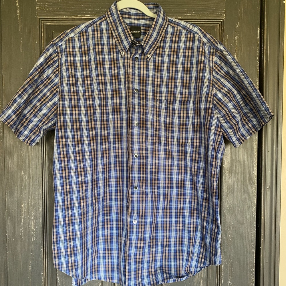 Blue Plaid Men's Shirt